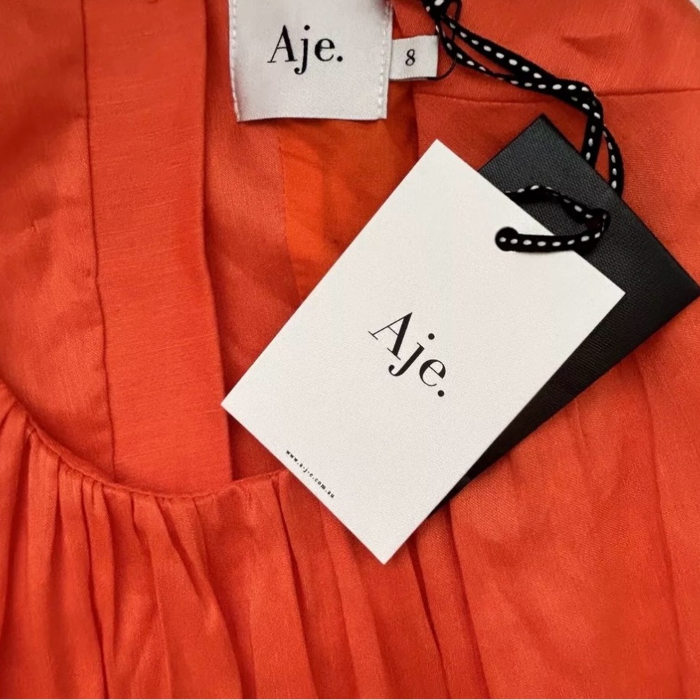 Aje Dress with Puff Sleeves NWT size 4 - Picture 4 of 7